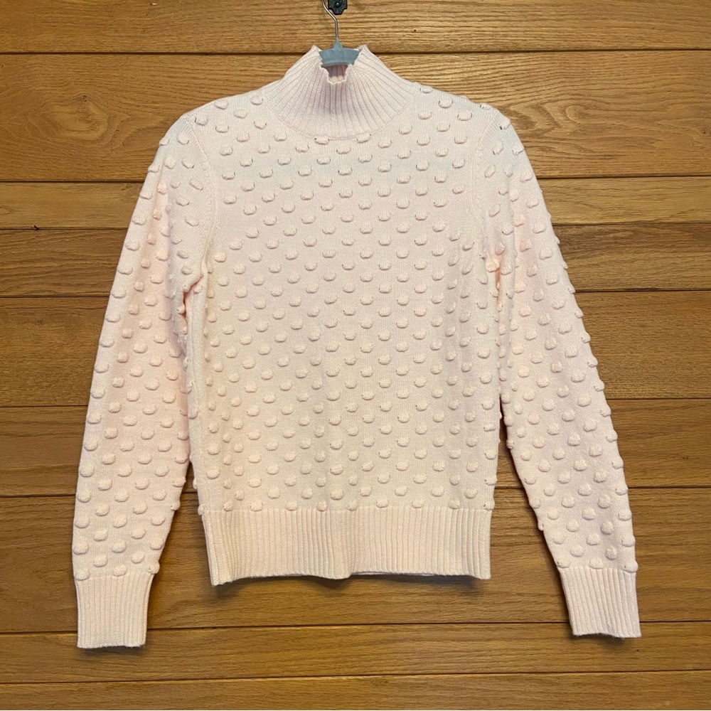 Tularosa pink bobble turtleneck sweater